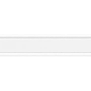 Бордюр Шахтинская плитка (Шахты) Керамик белый 01 25х6 см