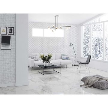 Керамогранит Эстима (Estima) Alba AB01 60x120 см x10 Непол. ректификат (AB01/NS_NC/60x120 x10R/GW)