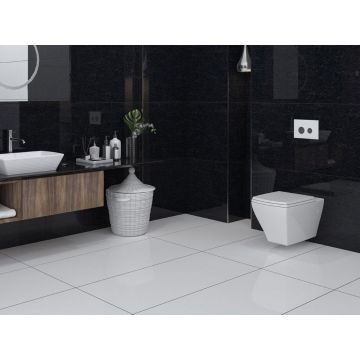 Керамогранит Qua Granite (Куа Гранит) Crystal Black Full Lap 60х120 см, лаппатированный Qua Granite0056, QUA0056