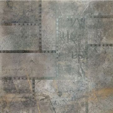 Керамогранит М-Квадрат (Кировская керамика) ProGres (Прогрес) Ferrum Деко Коричневый Матовый 60х60 см (NR0343)