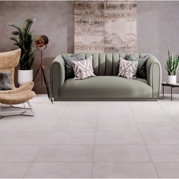 Керамогранит М-Квадрат (Кировская керамика) ProGres (Прогрес) Ривьера Серый Матовый 60х60 см (NR0347)