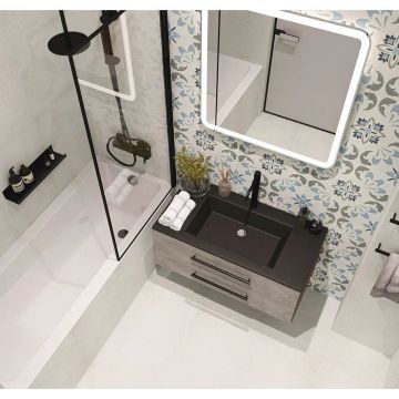 Керамогранит М-Квадрат (Кировская керамика) ProGres (Прогрес) Majolica Grey Deco Светло-серый 45х45 см (737497)