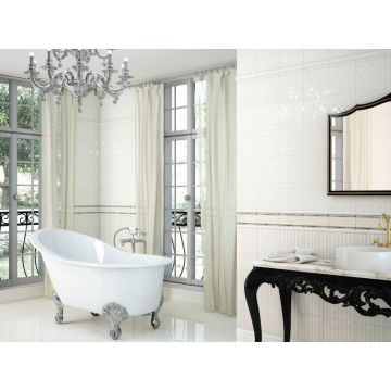 Бордюр Ape Ceramica (Апе Керамика) Cenefa Noblesse Cobalto Silver 20x10 см, S001227