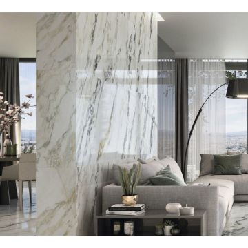 Напольная плитка Ape Ceramica (Апе Керамика) Capraia Bianco Pol. Rect. 80x160 см, ректификат, A035942