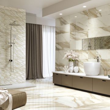 Стена Fanal Calacatta hexa matt 31,6x90 см ректиф.