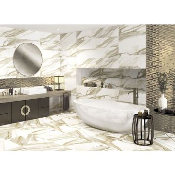 Стена Fanal Calacatta hexa matt 31,6x90 см ректиф.