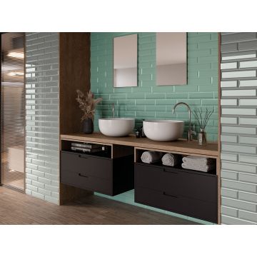 Настенная плитка El Barco (Эль Барко) Marsella noir mat 7,5x30 см матовая