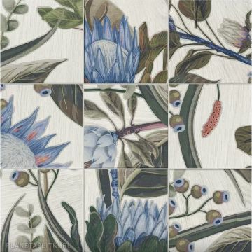 Декор Mainzu (Маинзу) Bottega Decor Blue Leaves 20х20 см