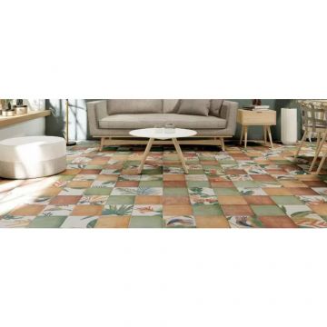 Декор Mainzu (Маинзу) Bottega Decor Blue Leaves 20х20 см