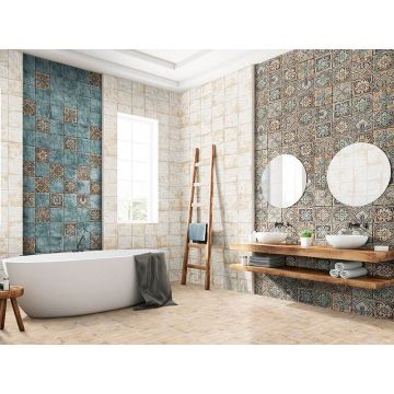 Настенная плитка Mainzu Mandala Brown 20х20 см