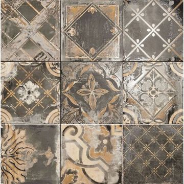 Настенная плитка Mainzu (Маинзу) Ricordi Venezziani Ricordi Nero 20х20 см (PT02996)