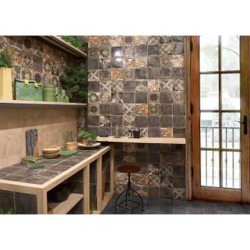 Настенная плитка Mainzu (Маинзу) Ricordi Venezziani Ricordi Nero 20х20 см (PT02996)