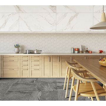 Керамогранит Ecoceramic EC.B.Chiara Negro Hex 20x24 см (923221)