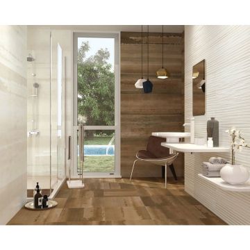 Керамогранит Porcelanite Dos (Порcеланите Дос) Rectificado 1200 Crema Relieve 40x120 см, ректификат, PD59426