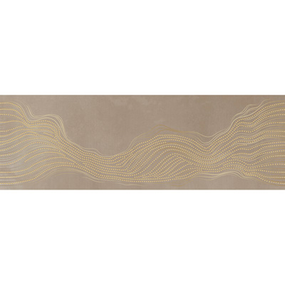 Керамическая плитка Delacora Baffin Beige Splash 75х25 см Золотая DW15SPH21