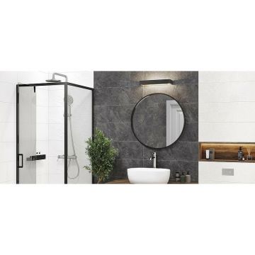 Настенная плитка Delacora (Делакора) Grafito Dark 24,6х74х0,98 см WT15GRF07R