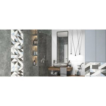 Настенная плитка Delacora (Делакора) Leon White 24,6х74х0,98 см WT15LEN00R