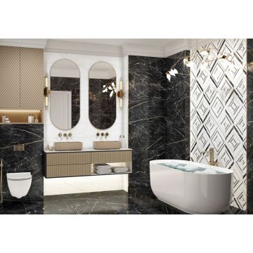 Керамогранит Delacora (Делакора) Sanremo Black 60х60х0,9 см Лаппатированный GP40SAM99L