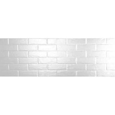 Керамическая плитка Delacora Brick White Gloss 75х25,3 см Белая WT15GSS00