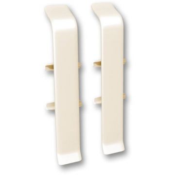 Соединитель к плинтусу ПВХ колл. Deconika (Деконика) (85 мм) 034 Светлая Слон. Кость (Д-П85-С)