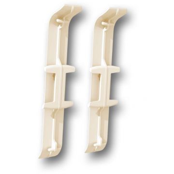 Соединитель к плинтусу ПВХ колл. Deconika (Деконика) (85 мм) 034 Светлая Слон. Кость (Д-П85-С)