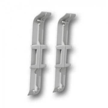 Соединитель к плинтусу ПВХ колл. Deconika (Деконика) (85 мм) 002 Светло-серый (Д-П85-С)