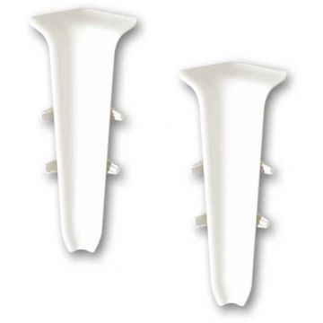 Внутренний угол к плинтусу ПВХ колл. Deconika (Деконика) (85 мм) 001 Белый (Д-П85-В)