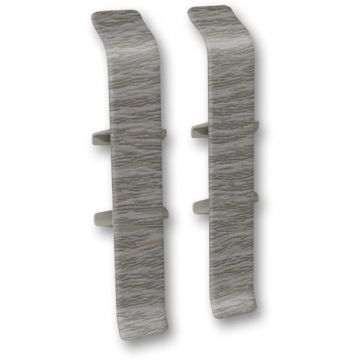 Соединитель к плинтусу ПВХ колл. Deconika (Деконика) (85 мм) 210 Дуб Пепельный (Д-П85-С)