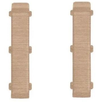 Соединитель к плинтусу ПВХ колл. Deconika (Деконика) (85 мм) 213 Дуб Северный (Д-П85-С)