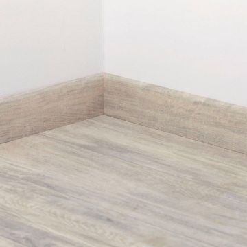 Плинтус шпонированный Tarkett Art Уайт Канвас (White Canvas) 80х20х2400 мм
