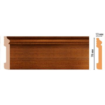 Цветной напольный плинтус Decomaster (Декомастер) из полистирола 13х79х2400 мм D005-75