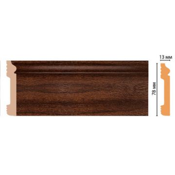 Цветной напольный плинтус Decomaster (Декомастер) из полистирола 13х79х2400 мм D005-438