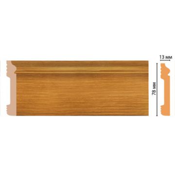 Цветной напольный плинтус Decomaster (Декомастер) из полистирола 13х79х2400 мм D005-73