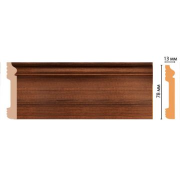 Цветной напольный плинтус Decomaster (Декомастер) из полистирола 13х79х2400 мм D005-74