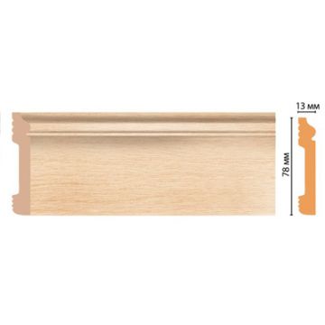 Цветной напольный плинтус Decomaster (Декомастер) из полистирола 13х79х2400 мм D005-71