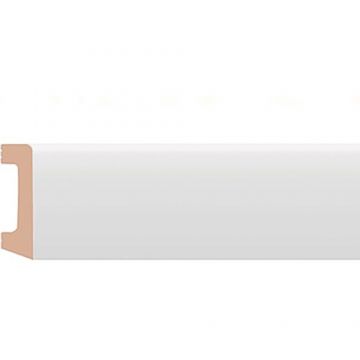 Напольный плинтус Decomaster (Декомастер) из дюропласта под окраску белый 58х16х2000 мм D234 ШК/15 ДМ