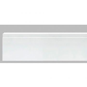 Напольный плинтус Decomaster из дюропласта под окраску белый 176х18х2000 мм A246/16