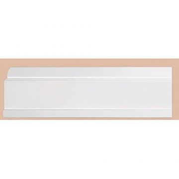 Напольный плинтус Decomaster (Декомастер) из дюропласта под окраску белый 147х17х2000 мм A104