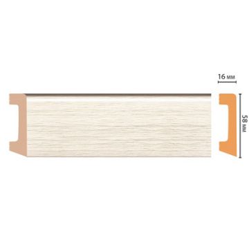 Цветной напольный плинтус Decomaster (Декомастер) из полистирола 16х58х2400 мм D234-70 ШК/15