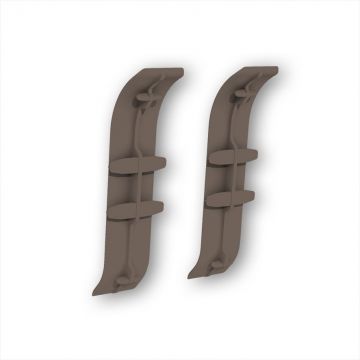 Соединитель для плинтуса Ideal (Идеал) Классик 55 мм К-П55-С 303 Венге Темный