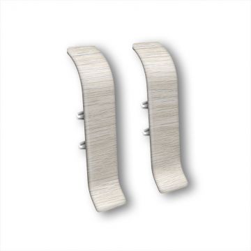 Соединитель для плинтуса Ideal (Идеал) Классик 55 мм К-П55-С 252 Ясень Белый