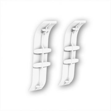 Соединитель для плинтуса Ideal (Идеал) Классик 55 мм К-П55-С 252 Ясень Белый