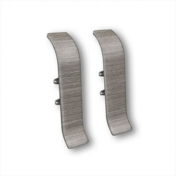 Соединитель для плинтуса Ideal (Идеал) Классик 55 мм К-П55-С 296 Орех Серый