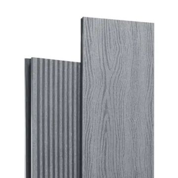 Террасная доска ДПК пустотелая двухсторонняя Harvex (Харвекс) Aero 140х18 мм Серая