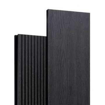 Террасная доска ДПК пустотелая двухсторонняя Harvex (Харвекс) Aero 140х18 мм Антрацит