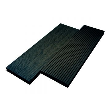 Террасная доска ДПК пустотелая двухсторонняя Woodvex (Вудвекс) Select 146х22 мм Графит