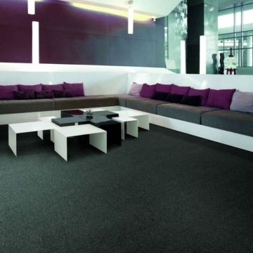 Ковролин нарезной Зартекс (Zartex) Paradise (Soft Carpet) 585 Черный жемчуг