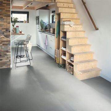 Виниловый пол Quick step Ambient Click 4,5/32 Шлифованый бетон светло-серый, Amcl40139