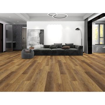 Плитка ПВХ Floorwood (Флурвуд) Quantum кварц-виниловый SPC 5/43 Дуб Томсон (Oak Thomson), 8804 с подложкой 1 мм