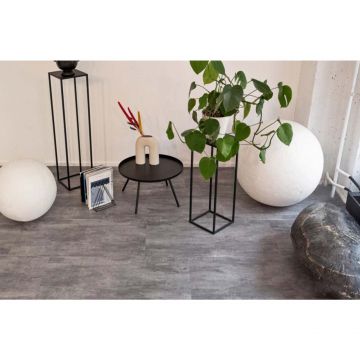 Виниловый пол Vinilam Ceramo Stone Цемент Серый 6/43 (Cement Gray), 71616